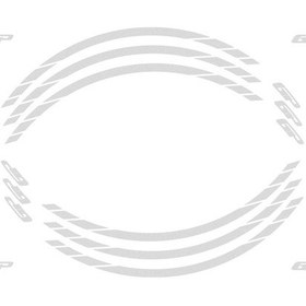 Resim GP Kompozit Universal Tek Jant Şeridi Reflektif Gri 