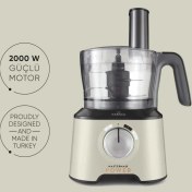 Resim Mastermaid Power Essential Soft Cream Mutfak Robotu, Blender Seti Doğrayıcı 2000W Güçlü Motor 