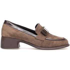 Resim Elit Pm161 K1060 Kadın Klasik Topuklu Ayakkabı Kahverengi Kahverengi 