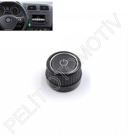 Resim Volkswagen Polo Teyp Radyo Kontrol Düğmesi Açma Kapama Sol 