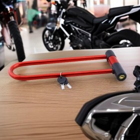 Resim Direksiyon Kilit Motosiklet Bisiklet Kilidi Motorsiklet Halat Zincir Çelik Hırsız Güvenlik 31 Cm 