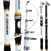 Resim Orta Hızlı Uzun Mesafe Atışlı Olta Kamışı - Hafif Ama Sağlam Yapı, Ergonomik Tutuş - Yeni Başlayanlar ve Deneyimli Balıkçılar İçin İdeal - Tatlı Su ve Tuzlu Su Balıkçılığı - Uzun Atışlar ve Geri Çekimler İçin Dayanıklı Baitcasting Kamışı, Şık Tasarım 