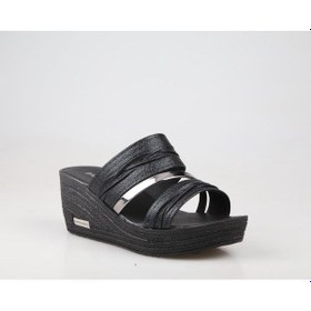 Resim Pierre Cardin Pc-6962 Ortopedik Siyah Rugan Kadın Terlik 001 