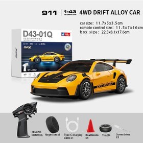 Resim Rc Drift Araba Porsche 911, Jiroskop Ve Led Işıklı 15 Km/h Hız 