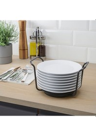 Resim Tabaklık, Antrasit, 15-23 Cm Gri 100X100-Yuvarlak 