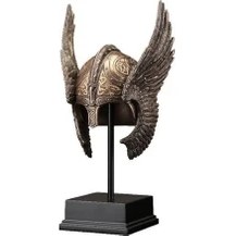 Resim Veronese Koleksiyon Kanatlı Viking Başlığı Minyatür Miğfer 24CM 