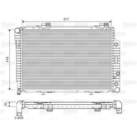 Resim VALEO 731805 Motor Su Radyatoru W202 93-00 S202 96-01 C208 97-02 R170 96-00 2025002203 (WC377546) 