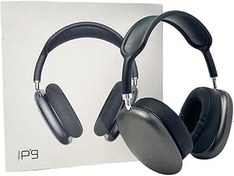Resim Favors Katlanabilir Kulaküstü Kablosuz Bluetooth Kulaklık BT5.0 Sd Kart/Aux Girişi Özellikli P9 Kulaklık Siyah 