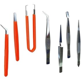 Resim AyrStore ® 7 Parça Profesyonel Antistatik Cımbız Seti Bilgiyasar Telefon Tv Tamir Kiti 