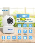 Resim Pazly Escam Qf005 4mp İç Mekan Hd Wifi Pan-tilt Kamera, Hareket Algılama, İki Yönlü Ses, Gece Görüşü, Ab Uyumlu 