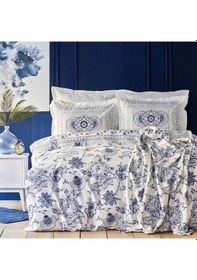 Resim Home Amar Mavi%100 Pamuk Çift Kişilik Nevresim Takımı Diğer 
