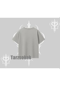Resim Startmore Startmore Oversize Tshirt Skull & Roses Vintage West Coast Rebellion Gri 