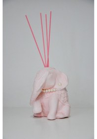 Resim Missi İnci Kolyeli Pembe Fil Heykel İris Pudra Oda Kokusu 