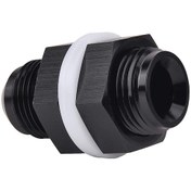 Resim Wezone 8an'dan 8an'a Dış Genişletimli Düz Tip Yakıt Hücresi Tank Boru Bağlantısı - 4000psi Basınçlı, 6061-t6 Aluminyum, Anti-koroziv Siyah Anodize 