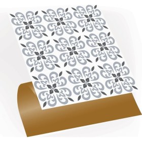 Resim Kendinden Yapışkanlı Geometrik 043 Desenli Pvc Karo 30X30 cm (33 Adet) 3m2 