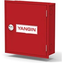 Resim Kkdavm 2" Tek Kapaklı Saç Kapak 25 MT Hortumlu 0.90 MM Yangın Dolabı TSE'li Sıva Altı Alperen 