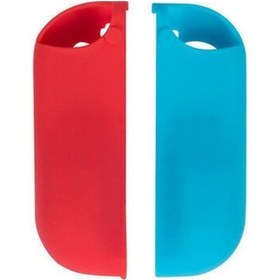 Resim Nintendo Switch Joy-Con Silikon Koruyucu Kılıf Mavi Kırmızı 