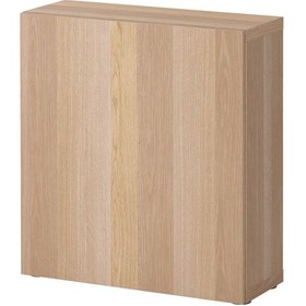 Resim Raf Ünitesi, Ağartılmış Meşe Görünümlü, 60x20x64 Cm, Lappvıken 1100 Koyu Ceviz 