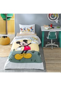 Resim Özdilek Mickey Mouse Nomadic Tek Kişilik Disney Lisanslı Lastikli Fitted Çarşaf Çocuk Nevresim Takımı 479437 