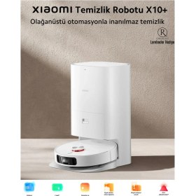 Resim Robot Vacuum X10 Plus - 4000 Pa Güçlü Emiş, Otomatik Çöp Boşaltma ve Su Haznesi ile Derin Temizlik 