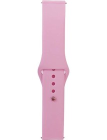 Resim Xiaomi Amazfit Pace Band Serisi 22mm Klasik Kordon Silikon Strap Kayış-pembe 
