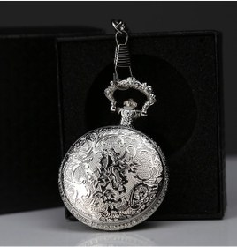 Resim Özel Kutulu Dad Baba Tasarımlı Gümüş Köstekli Saat 