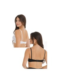 Resim Parlingerie 2li Hamile Modal Kaplı Emzirme Sütyeni Siyah - Beyaz 