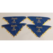 Resim moms and babies Halay Mendili İsimli Kişiye Özel Nakış İşlemeli Sünnet Kına Gecesi Düğün Nişan Mendili 10 Adet Mavi 