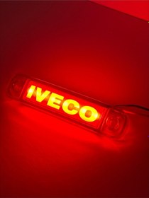 Resim Ahmet Otomotiv 5 Adet Iveco Uyumlu Yazılı Parmak Led Kırmızı Renk 