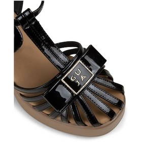 Resim Deery Kadın Siyah Rugan Platform Topuklu Sandalet - 26491zsyhc01 Siyah 