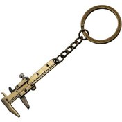 Resim Sones 5 Parça Mini Sürmeli Kumpas Anahtarlık Bronz 