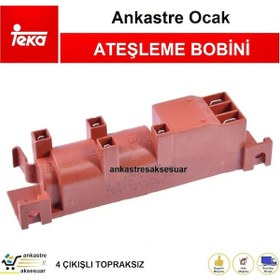 Resim Teka Uyumlu Ankastre Ocak Çakmak Ateşleme Jeneratörü Trafo Manyeto Bobin - 367720314 