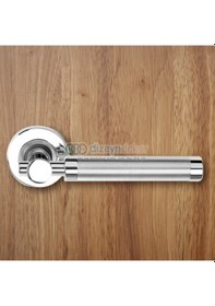 Resim Kapı Kolu Rozetli Saten Krom 303 Wc 