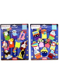 Resim 2 Set - 20 Parça Tox Taşıtlar ve Uçan Hayvanlar Parmak Kukla T181 