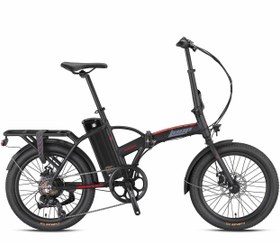 Resim Loop Pacific Katlanır Elektrikli Bisiklet 20 Jant Mekanik Disk 2025 - Mat Siyah Neon Lime 