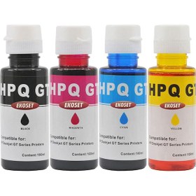 Resim Ekoset HP Uyumlu Mürekkep Tanklı Yazıcılar için 4 Renk 