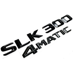 Resim Slk 300 Ve 4matic Piano Black Bagaj Yazısı Seti 2'li 3m 3d Abs 