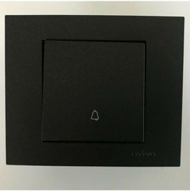 Resim Ovivo - Grano Light Anahtar Mekanizma+çerçeve Metalik Siyah 600-000217-205 