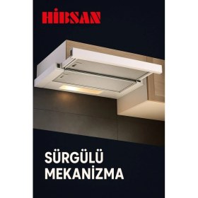 Resim Delixa Hibsan Çift Motorlu Aspiratör, Siyah, Karbon Filtreli, Bacasız, Mutfak Için, 500 M³/s Emiş Gücü 
