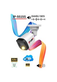 Resim Fury Ip Kamera Sesli Gece Renkli 4mp Suya Dayanıklı Güvenlik Kamerası Ultra Led Renkli Gece Görüş Poe 
