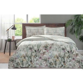 Resim Özdilek Bej Linum Nevresim Takımı Çift Kişilik Ranforce Bej 