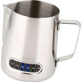 Resim B Baosity 600ML Paslanmaz Çelik Süt Sürahi Sürahi Froother Kahve W / Sıcaklık Sensörü 