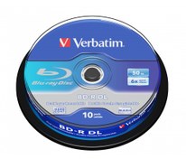 Resim Verbatim BD-R DL 50GB 6x 10 Pack Spindle 