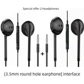Resim 3.5mm Kablolu Kulaklık - Siyah - 1 Alana 1 Bedava Um23641-8 Yurt Dışından Xiaomi Red Rice Serisi Cep Telefonu Modeli Nötr 