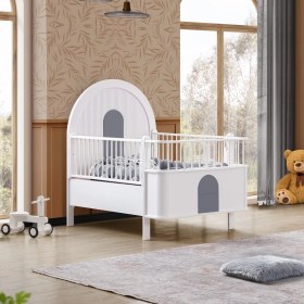 Resim Setay Mdf Beşik, Venüs Büyüyen Beşik 90X130 - Venüs Karyola 90X190 