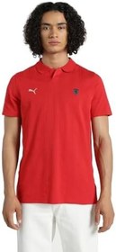 Resim PUMA Ferrari Style Polo Jacquard Polo Tişört Unisex Yetişkin 