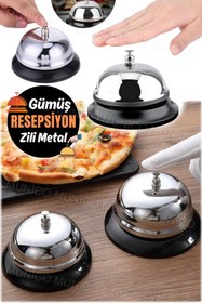 Resim Munico Satranç Yarış Turnuva Çanı Resepsiyon Mutfak Abiyer Zili Resepsiyon Garson Mutfak Zil Çanı Çelik 