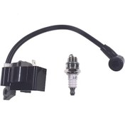 Resim Xiaaokeji Stıhl Fs55 Fs55c Fs46 Fc55 Fs38 Fs45 İçin Ateşleme Bobini Buji Takımı 