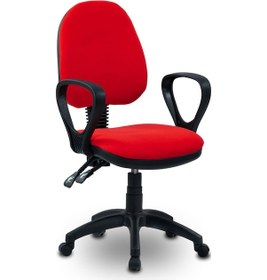 Resim Ofiscombin Ofis Büro Sırt Ayarlanabilir Döner Tekerlekli Öğrenci Ders Çalışma Koltuğu Kirmizi Kumaş 00047499202 