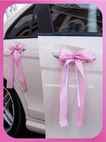 Resim Lubov' Morkov' 4 Pembe Fiyonk - Düğün Arabasına Dekorasyon İçin 211891117 